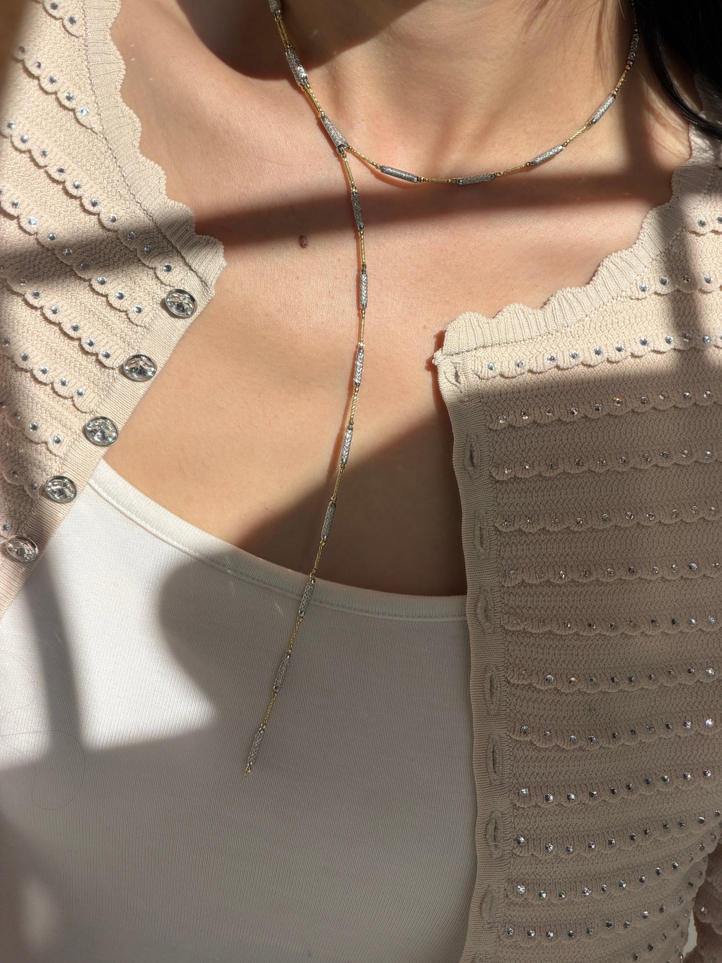 The Haruka Two-Tone Magnetic Necklace/Bangle Fantasilvia Jewelry