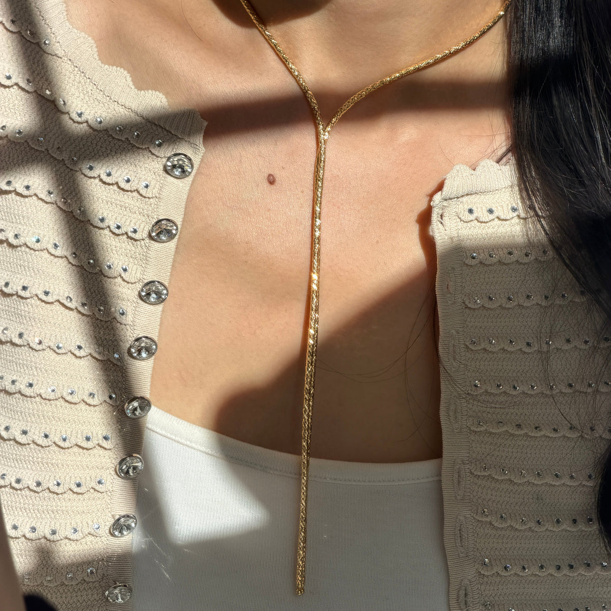18K Solid Gold Japanese Magnetic Necklace Fantasilvia Jewelry