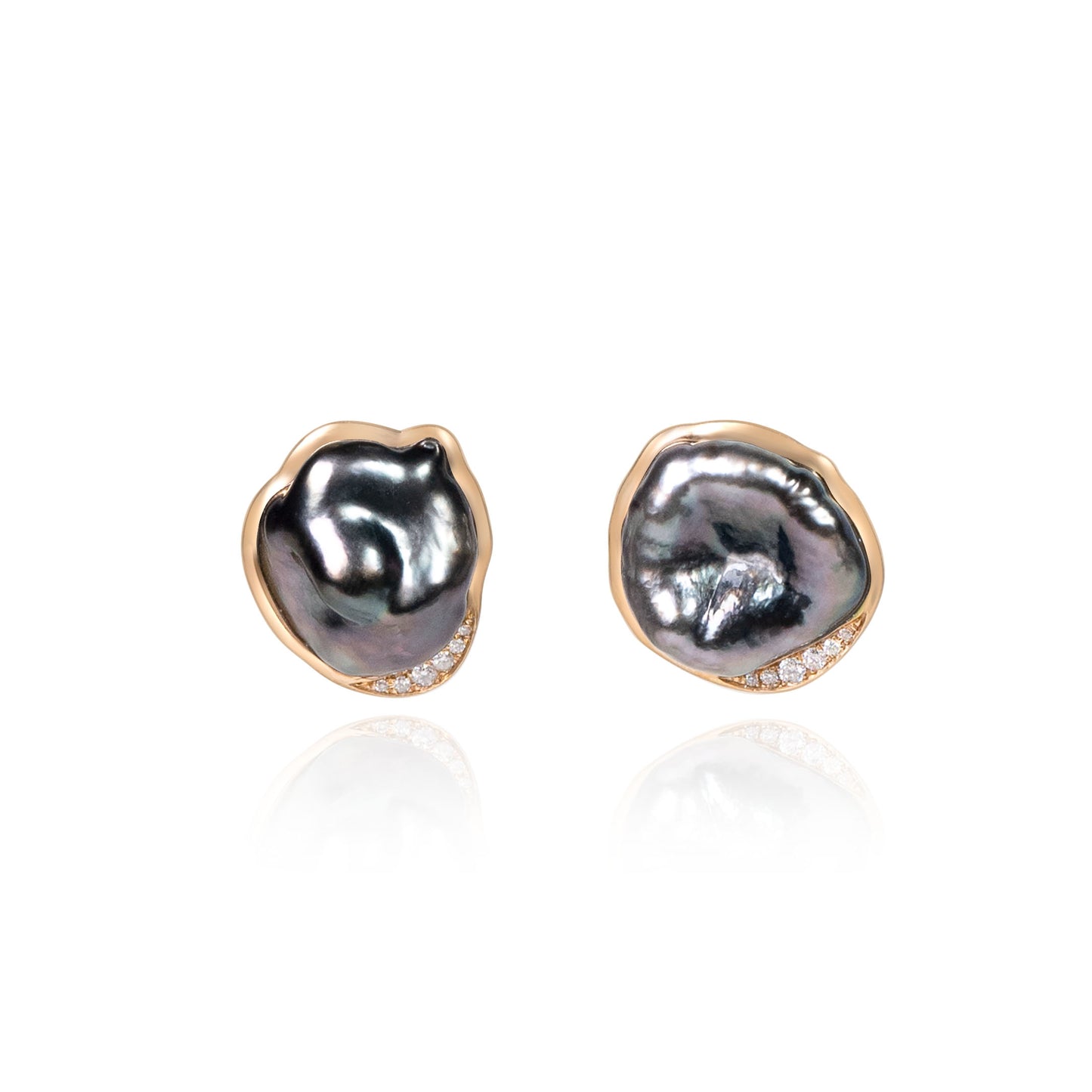 Tahitian Baroque Stud Earrings