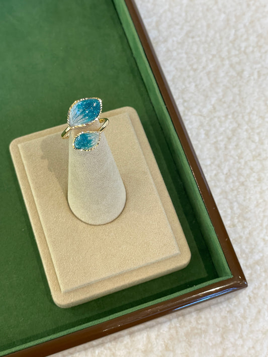Toi Et Moi Enamel RING-BLUE