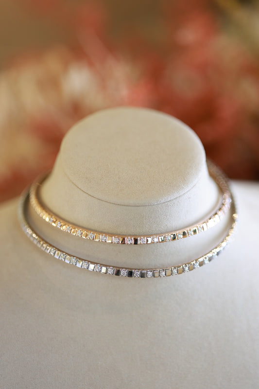 Luna di Eleganza 18K Gold Choker