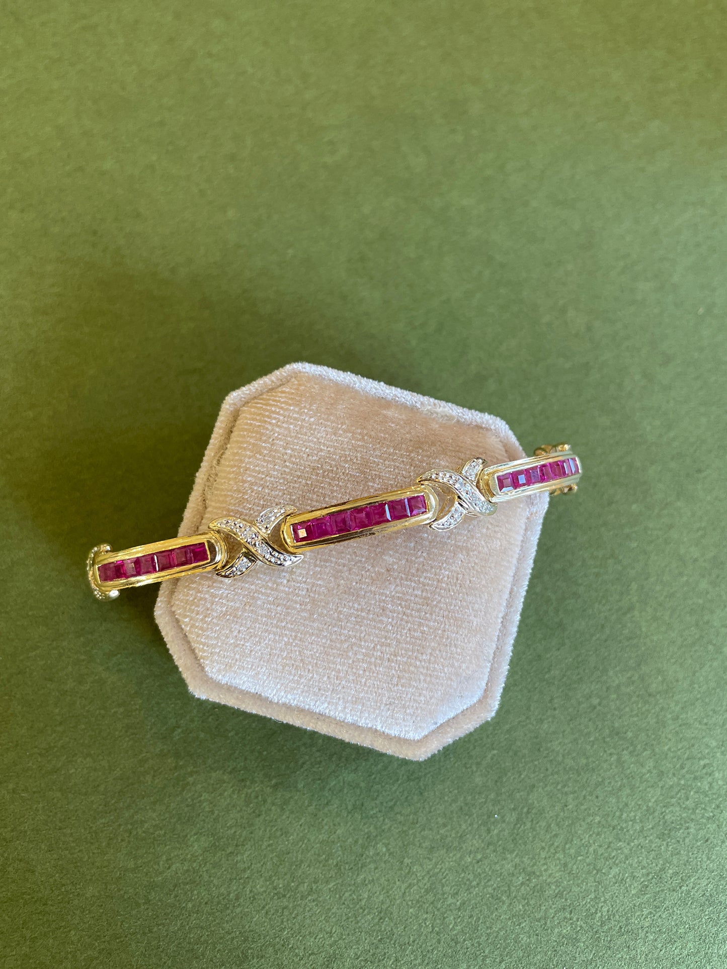 Retro Era Princess Ruby Bracelet
