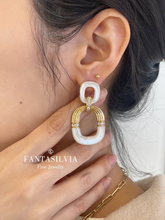 18K Double Hoop Earrings