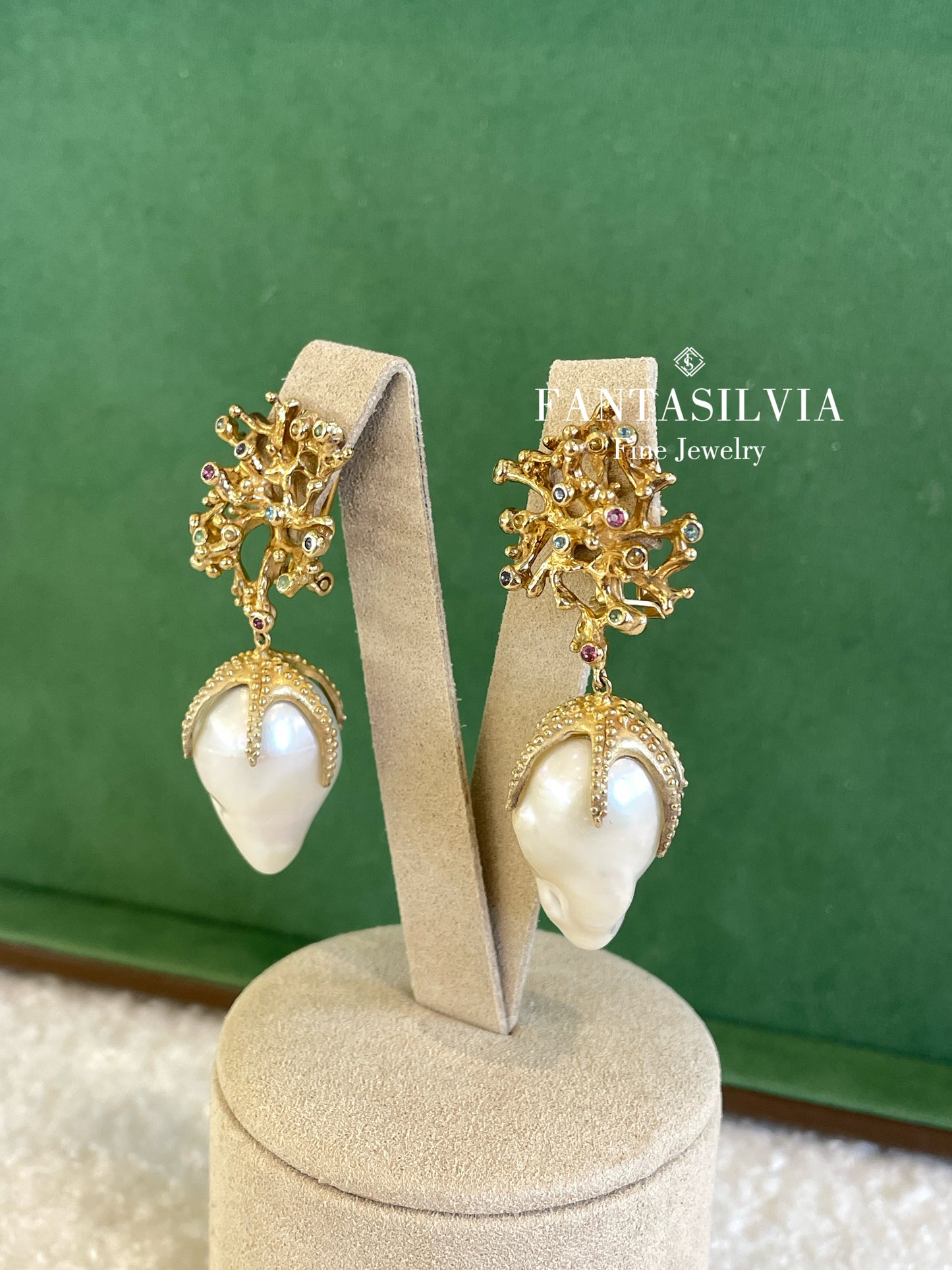 Baroque Pearl Taveuni Drop Earrings