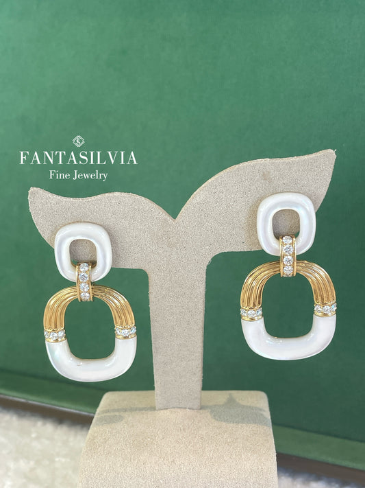 18K Double Hoop Earrings