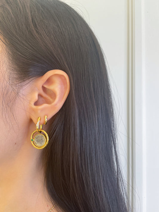 Parthian Empire Ancient Coin Earrings