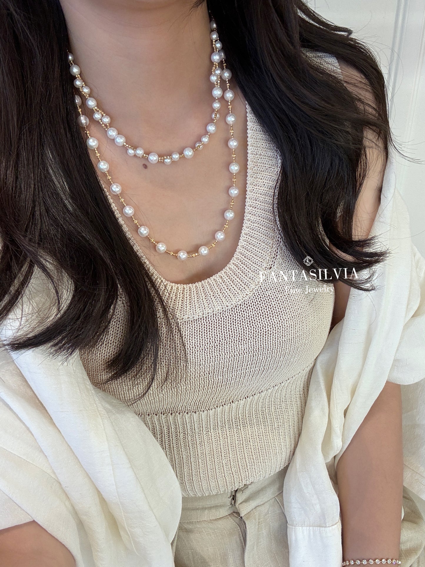 Akoya Pearl Link Strand