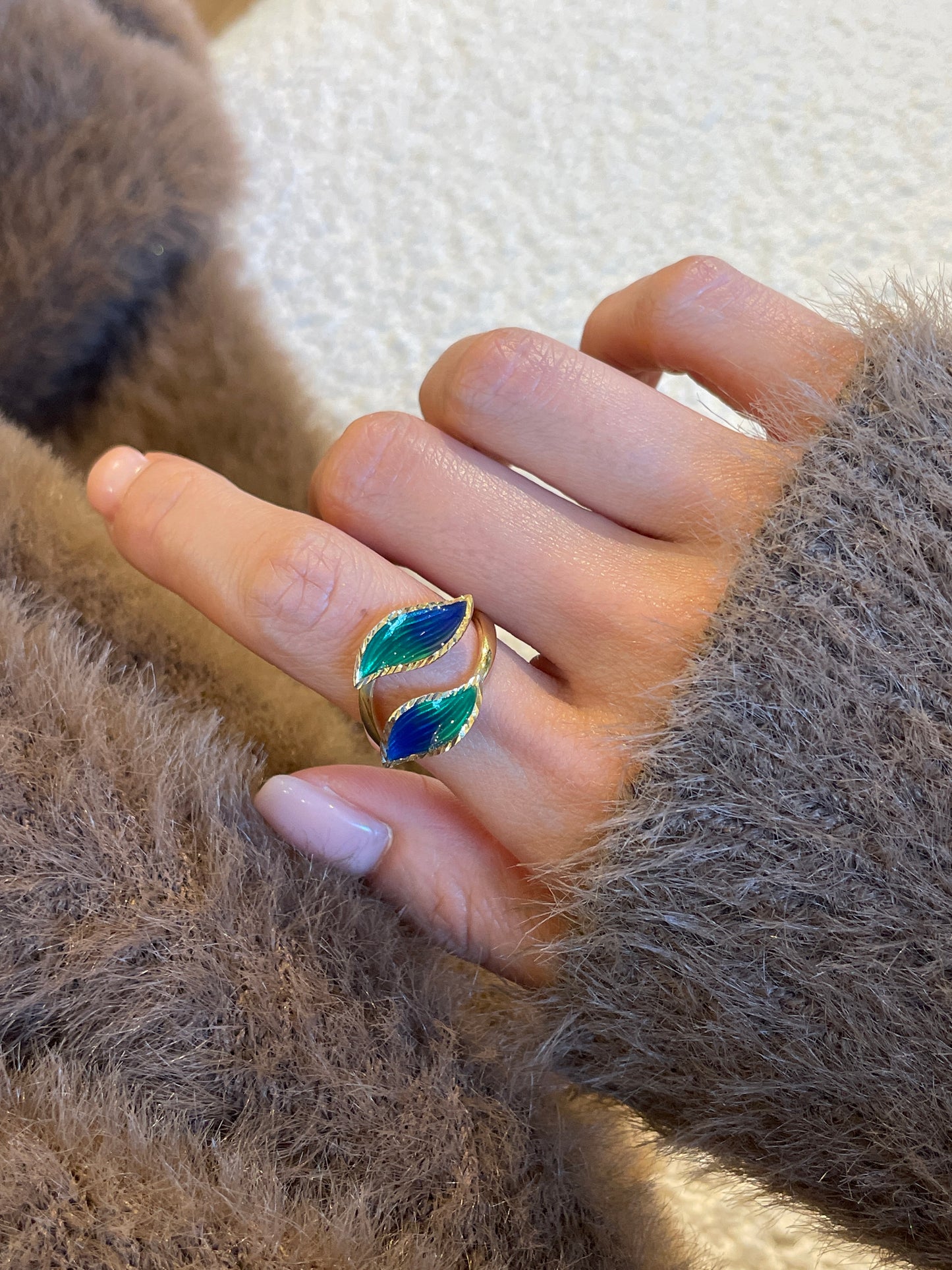 Toi Et Moi Enamel RING-GREEN