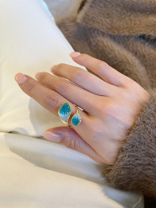 Toi Et Moi Enamel RING-BLUE