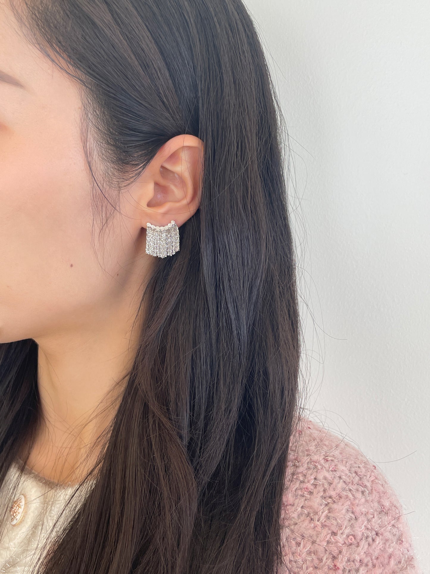 Hula Skirts Fringe Earrings