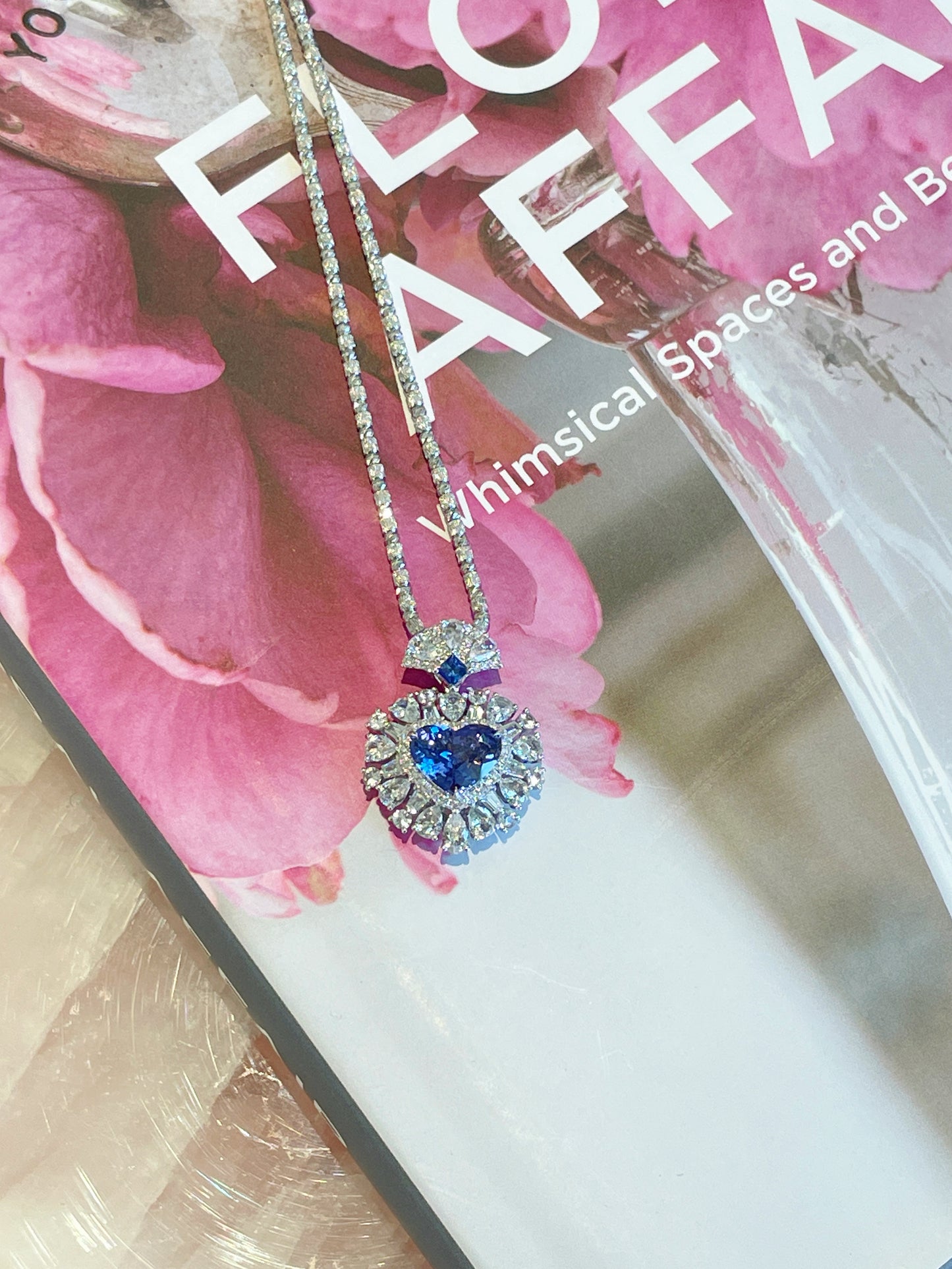 Eternal Heart Natural Sapphire Pendant