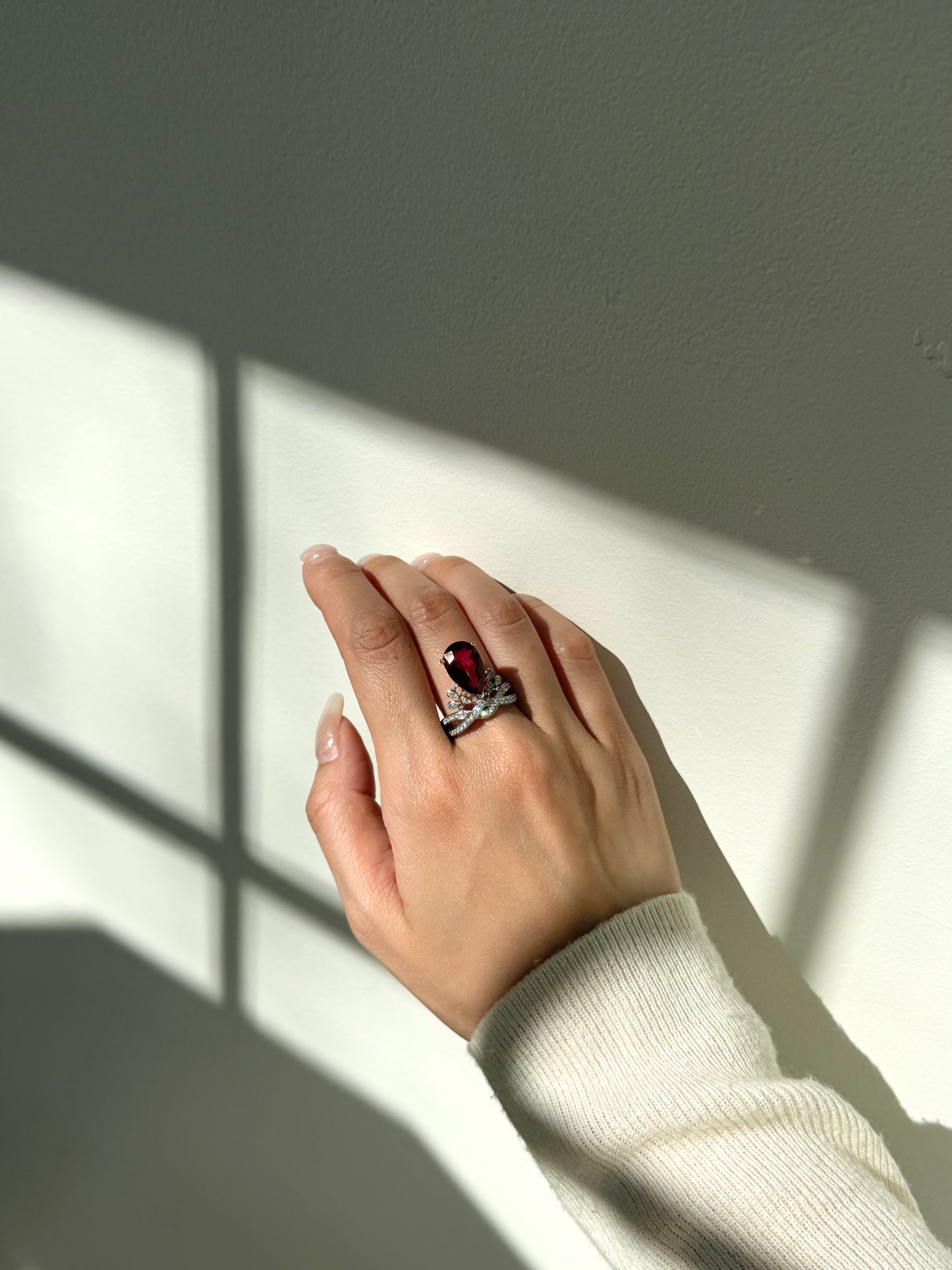Joséphine Tiara Rubellite Ring Fantasilvia Jewelry