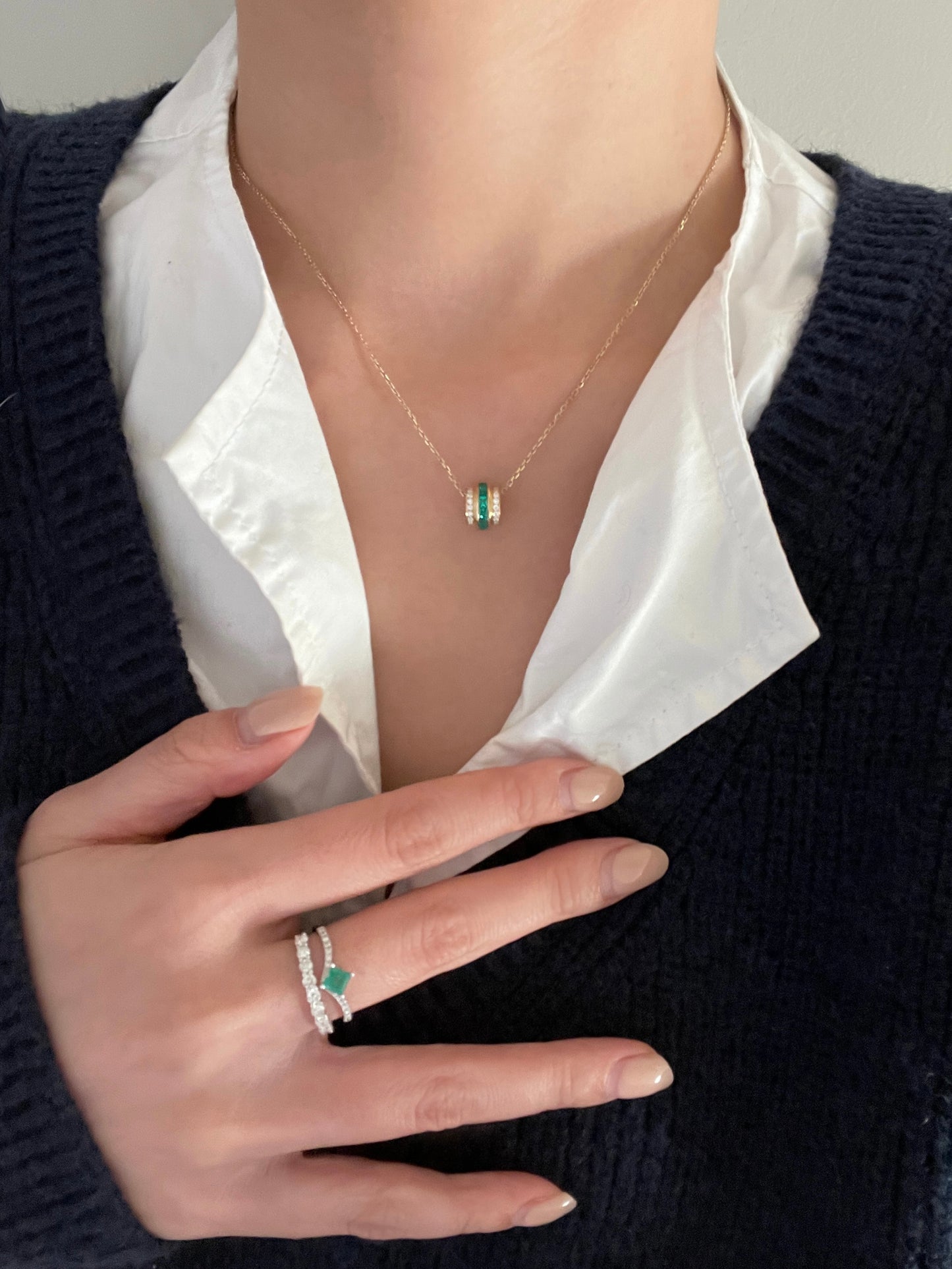 Round Diamond Half Eternity Ring