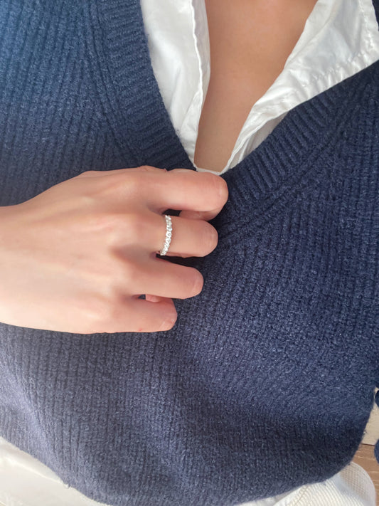Round Diamond Half Eternity Ring