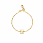 Plain Gold Initial Chain Ring