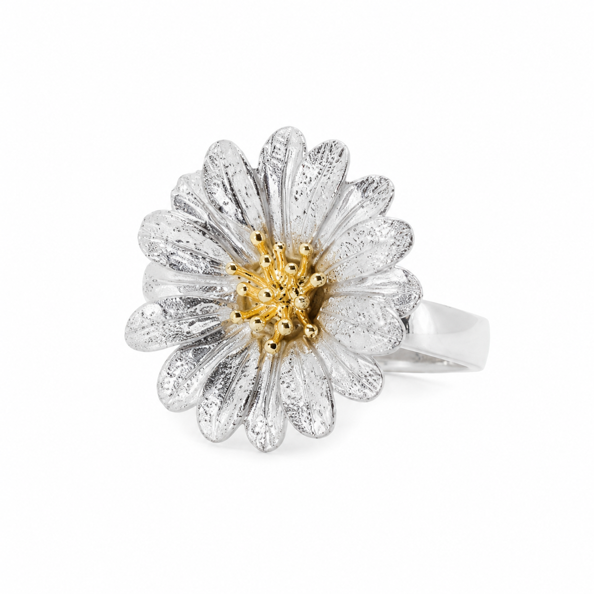 The "First Bloom" Daisy Ring Fantasilvia Jewelry