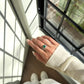 Floral Crown Emerald Ring Fantasilvia Jewelry