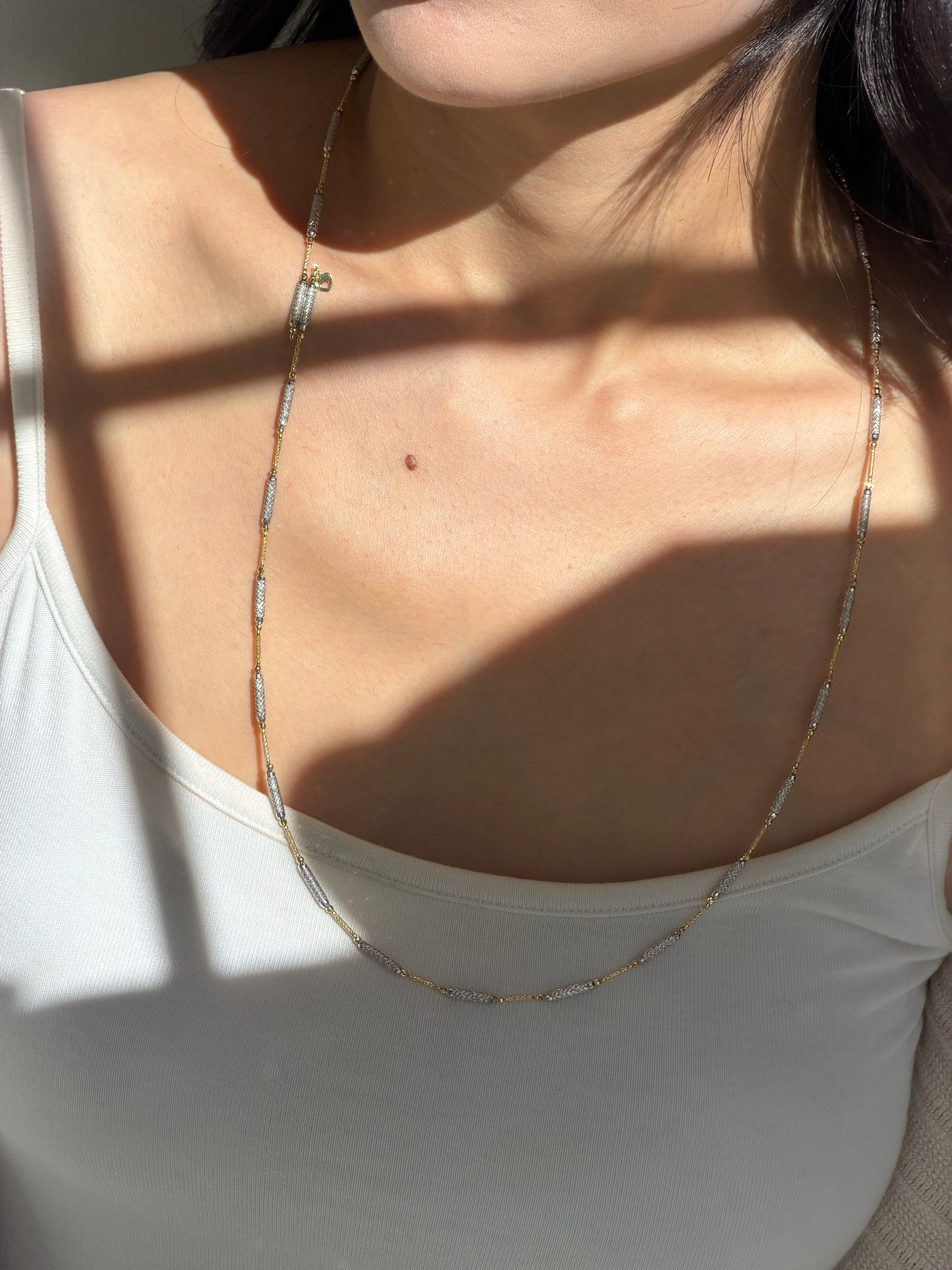 The Haruka Two-Tone Magnetic Necklace/Bangle Fantasilvia Jewelry