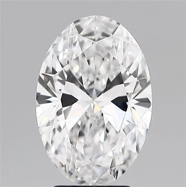 3.13ct Oval Lab Grown Diamond (Colour D, Clarity IF, IGI Certified)