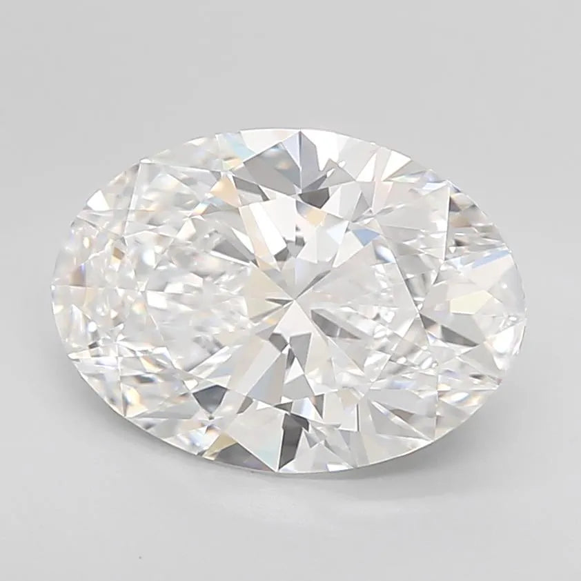 3.15ct Oval Lab Grown Diamond (Colour D, Clarity IF, Cut EX, IGI Certified)