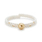 Double-Strand Akoya Pearl Wrap Bracelet with Golden South Sea Pearl Center Fantasilvia Jewelry