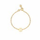Plain Gold Initial Chain Ring