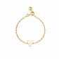 Plain Gold Initial Chain Ring