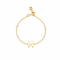 Plain Gold Initial Chain Ring