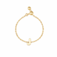 Plain Gold Initial Chain Ring