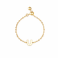 Plain Gold Initial Chain Ring