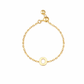 Plain Gold Initial Chain Ring