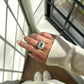 Paraiba Tourmaline & Diamond Band Fantasilvia Jewelry