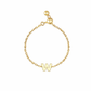 Plain Gold Initial Chain Ring