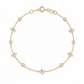 Clover motif natural diamond bracelet by Fantasilvia Fine Jewelry.