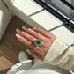 Aurora Emerald Majesty Ring Fantasilvia Jewelry