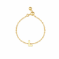 Plain Gold Initial Chain Ring