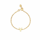 Plain Gold Initial Chain Ring