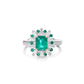 18K Emerald Sparkle Ring
