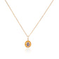 Lavender sapphire pendant in fine gold setting by Fantasilvia Fine Jewelry.
