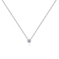 0.5 carat lab grown diamond solitaire necklace in fine gold by Fantasilvia Fine Jewelry.
