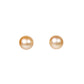 South Sea pearl stud earrings set in fine gold by Fantasilvia Fine Jewelry.
