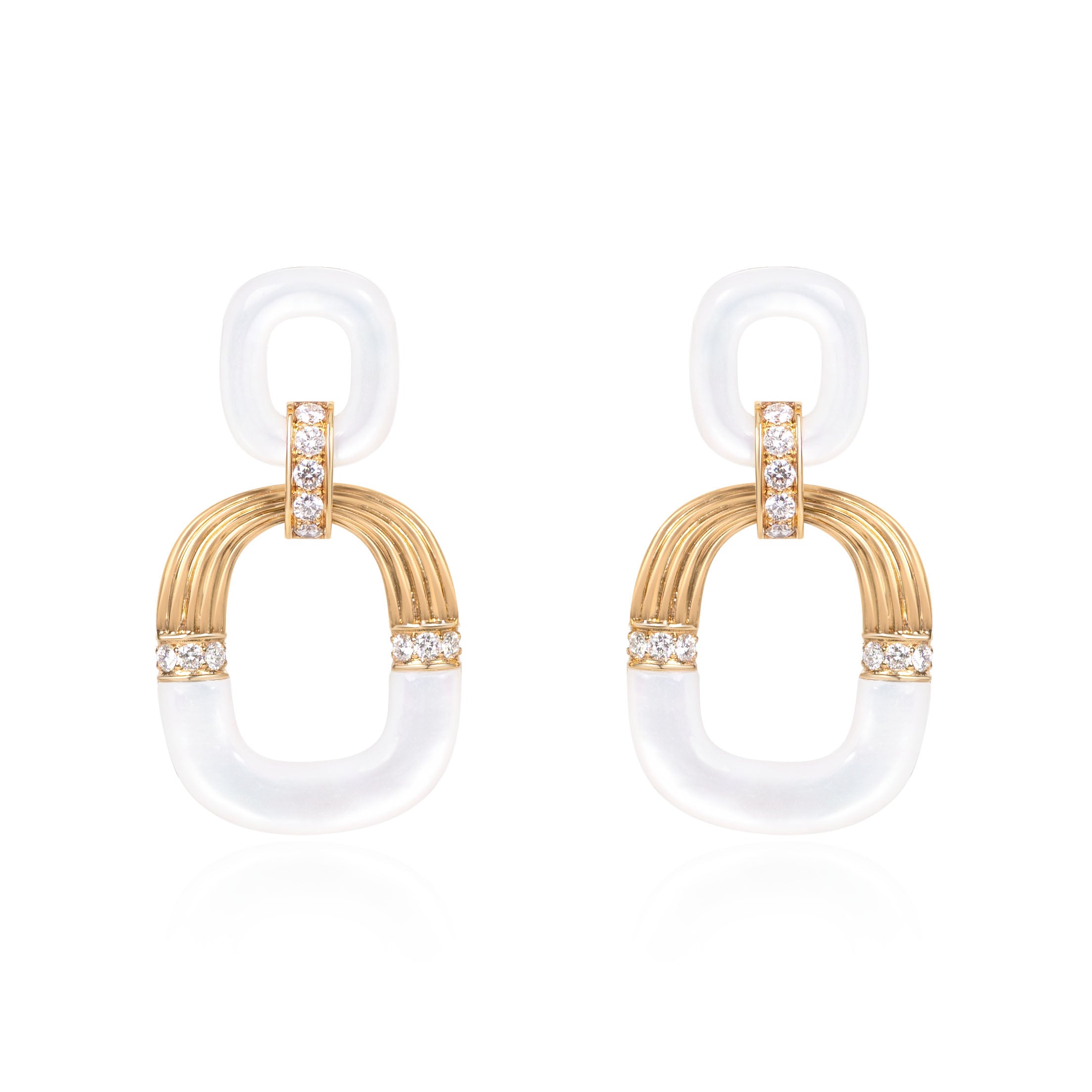 18K 双环耳环– Fantasilvia Jewelry
