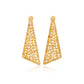 Golden prism yellow diamond earrings crafted in fine gold by Fantasilvia Fine Jewelry.
