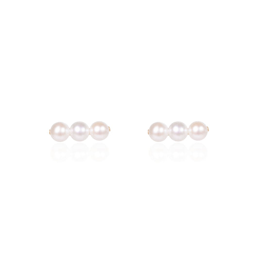 Beam Akoya Stud Earrings