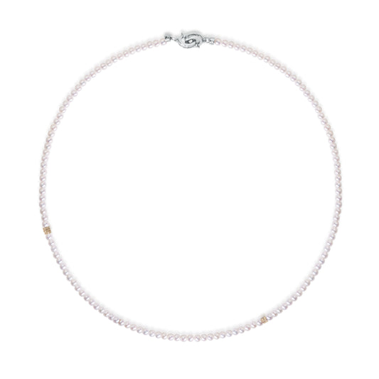 Superior Luster Fresh Pearl Rice Bead Necklace