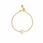 Plain Gold Initial Chain Ring