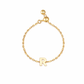 Plain Gold Initial Chain Ring