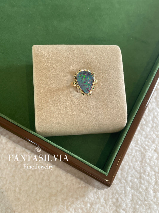 Water Lilies Opal Ring