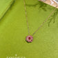 Natural Ruby Floral Necklace