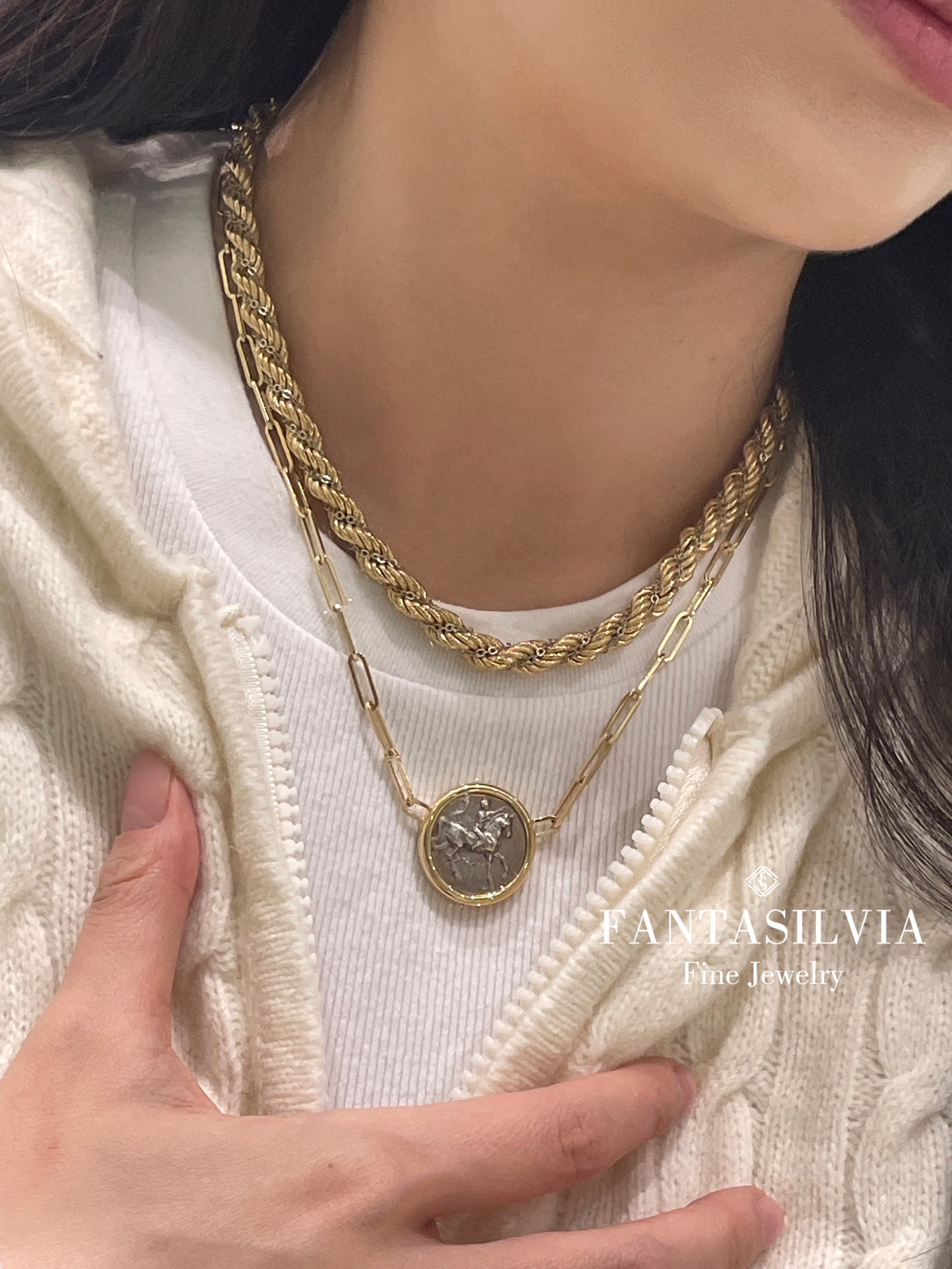 Horse Ancient Coin Pendant